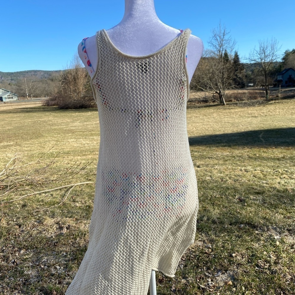 Aerie Coverup Netting Beige Medium - Picture 4 of 8